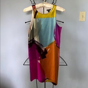 Ann Taylor petite sleeveless multicolor dress